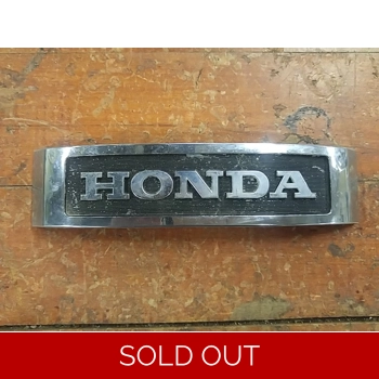 1985 Honda CB450SC Nighthawk Front Fork Emblem Badge